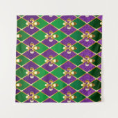 Juwelry Background Mardi Gras Wandkleed (Voorkant (horizontaal))