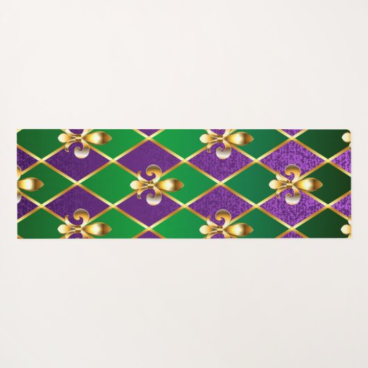 Juwelry Background Mardi Gras Yogamat (Achterkant (horizontaal))
