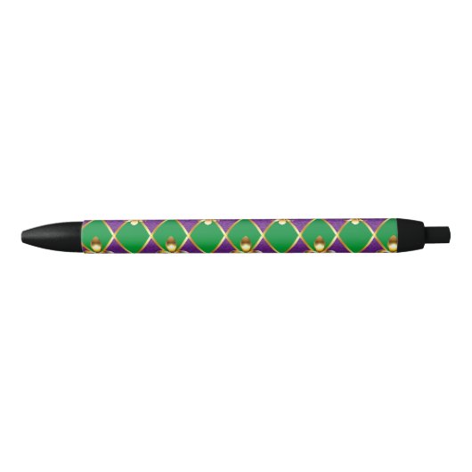 Juwelry Background Mardi Gras Zwarte Inkt Pen (Voorkant)