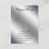 Juwelry Crown Damask Elegant Gift Certificate Purp Kortingskaartje (Achterkant)