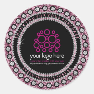 Juwelry Hartelijk dank voor uw aankoop Ronde Sticker