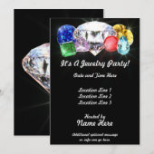 Juwelry Party Custom Invites Kaart (Voorkant / Achterkant)