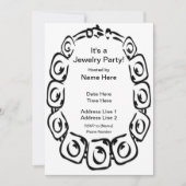 Juwelry Party Custom Invites Kaart (Voorkant)