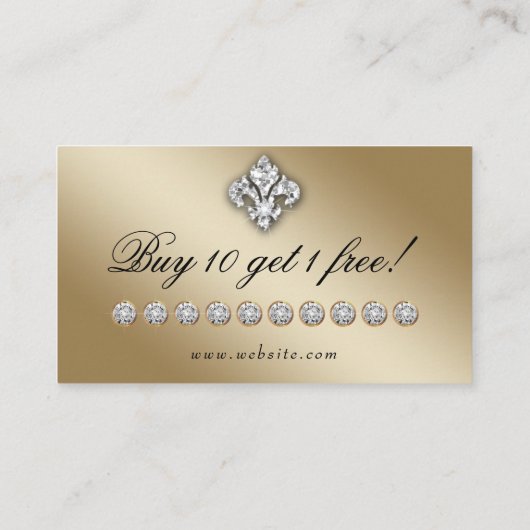 Juwelry Zebra Fleur de lis Sparkle Gold Loyalty (Achterkant)