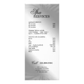 Juwelry Zebra Fleur de lis Sparkle Hot Pink Menu (Achterkant)