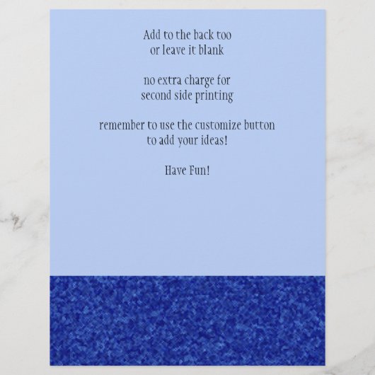 Juwels - Sapphire Flyer (Achterkant)