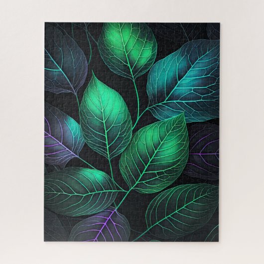 Juweltone bladeren legpuzzel (Verticaal)