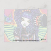 Juxtapose Rainbow Fairy Carnival Briefkaart (Achterkant)