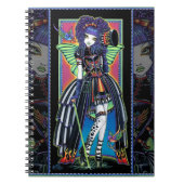 Juxtapose Rainbow Tattoo Carnival Fairy-laptop Notitieboek (Voorkant)