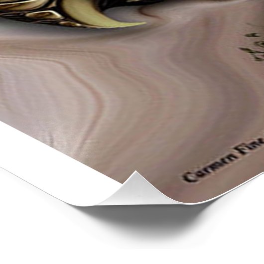 "Juxtaposed Natuur", glanzend Poster (Hoek)