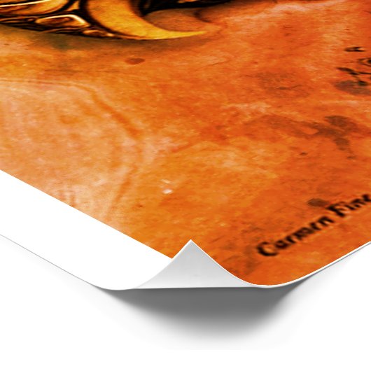 "Juxtaposed Natuur", glanzend Poster (Hoek)