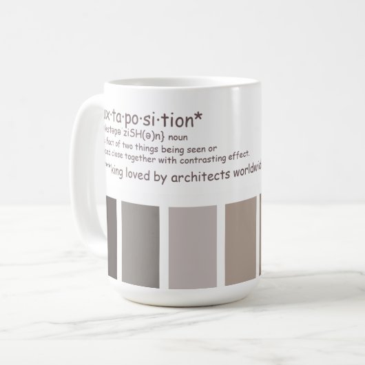 Juxtapositie-definitie Koffiemok (Voorkant links)