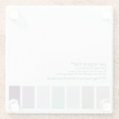 juxtapositie glazen onderzetter (Achterkant)