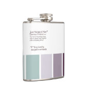 Juxtapositie vinyl omwikkelde kolf heupfles (Rechts)