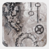 Juxtaposition II Vierkante Sticker (Voorkant)