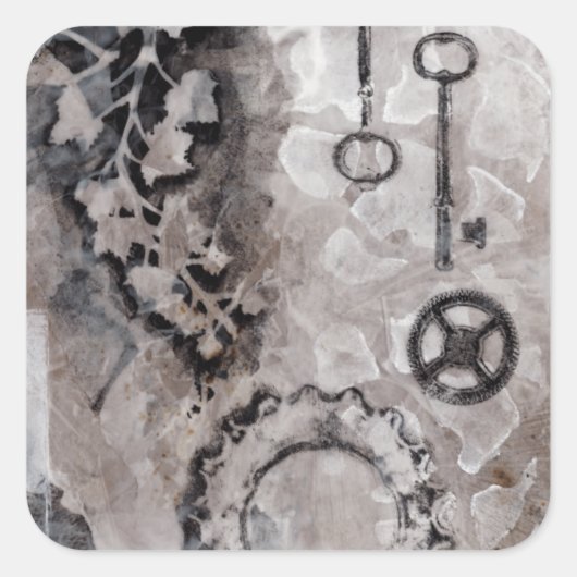 Juxtaposition II Vierkante Sticker (Voorkant)