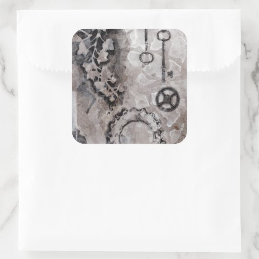 Juxtaposition II Vierkante Sticker (Tas)