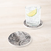 Juxtaposition II Zandsteen Onderzetter (Zijkant)