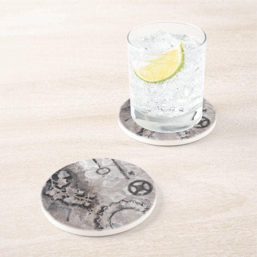 Juxtaposition II Zandsteen Onderzetter (Zijkant)