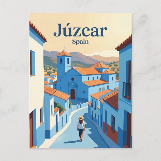Júzcar Spanje Briefkaart (Voorkant)