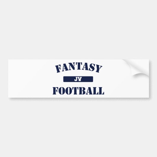 JV Fantasy Football Bumpersticker (Voorkant)