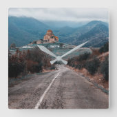 Jvari klooster Georgia Vierkante Klok (Voorkant)