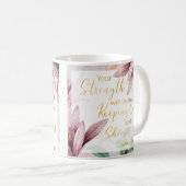 JW 2021 JW-tekst - Kalm houden en Show vertrouwen  Koffiemok (Voorkant rechts)