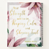 JW 2021 JW-tekst - Kalm houden en Show vertrouwen Notitieboek (Achterkant)