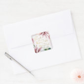 JW 2021 JW-tekst - Kalm houden en Show vertrouwen Vierkante Sticker (Envelop)