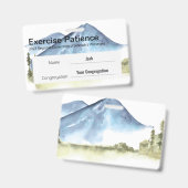 JW 2023 Conventie Custom Name Oefening Patience Badge (Voor- en achterkant)