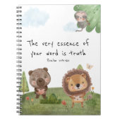 JW 2023-jaartekst Psalm 119:160 safari kinder Notitieboek (Voorkant)