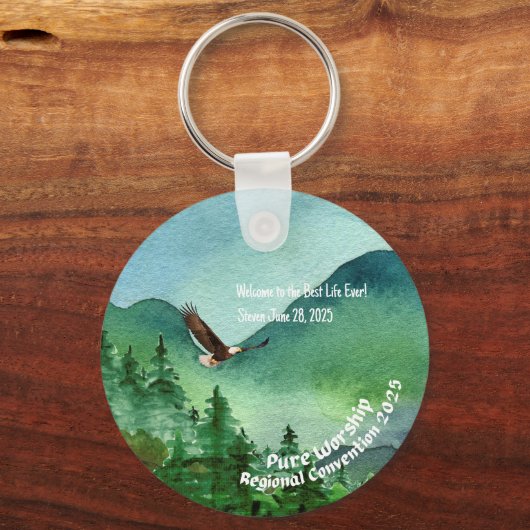 JW 2025 Conventie Doop Keepsake Gift Sleutelhanger (Voorkant)