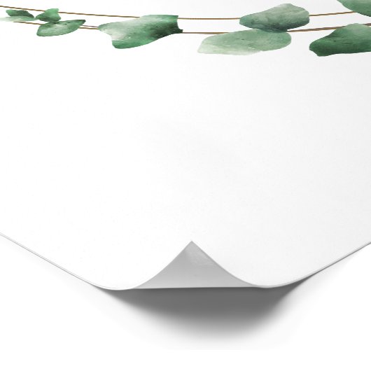 JW 2025 Jaar Tekst met Eucalyptus Poster (Hoek)