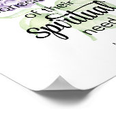 JW 2025 Jaar Tekst met Hydrangea Print (Hoek)