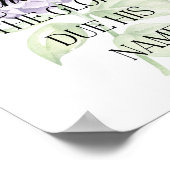 JW 2025 Jaar Tekst met Hydrangea Print (Hoek)