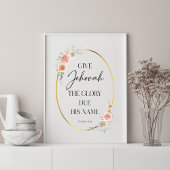 JW 2025 Jaar Tekst met Rozen Print