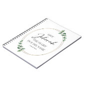 JW 2025 Jaar Tekst Notitieboek met Eucalyptusblade (Linkerzijde)