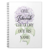 JW 2025 Jaar Tekst Notitieboek met Hydrangea (Voorkant)