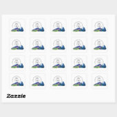 JW 2025 Jaar Tekst Psalm 96:8 Vierkante Sticker (Vel)