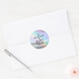 JW 2025 Jaar Tekst Stickers! Psalm 96:8 Ronde Sticker