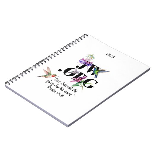 JW 2025 Notitieboek w/2025 Jaar Tekst (Linkerzijde)