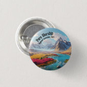JW 2025 Pure Worship Regionale Conventie Pin Ronde Button 3,2 Cm (Voorkant /achterkant)