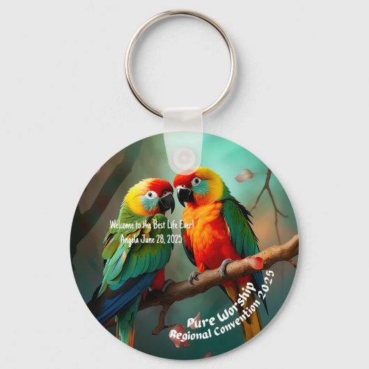 JW 2025 Regionale Conventie Doop Keepsake Gift Sleutelhanger (Voorkant)