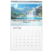 JW 2026 Calendar -Calming Waterfalls -Matthew 5:3 Kalender (Jan 2026)