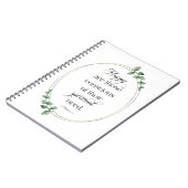 JW 2026 Jaar Tekst met Eucalyptus Mattheüs 5:3 Notitieboek (Linkerzijde)