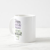 JW 2026 Jaar Tekst met Hydrangea Koffiemok (Voorkant links)