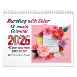 JW 2026 Jaar Tekstkalender - Uitbarstend in Kleur! Kalender