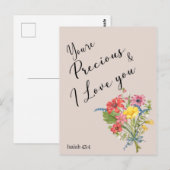 Jw-aanmoediging - U bent een kostbaar Briefkaart (Voorkant / Achterkant)