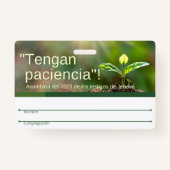 JW-badge | 2023 Regionale Conv Engels & Spaans Badge (Achterkant)