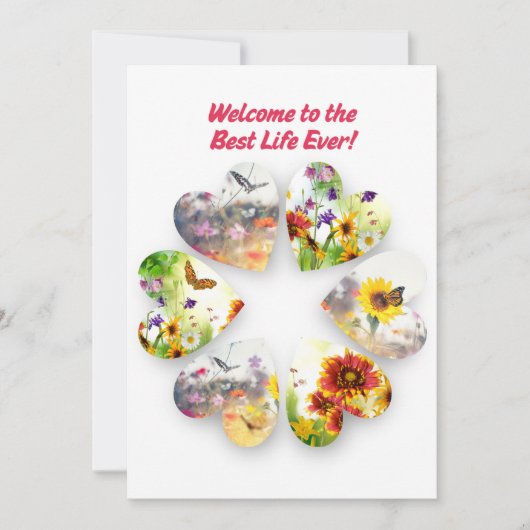 JW Baptism Card Welcome to the Best Life Ever Kaart (Voorkant)